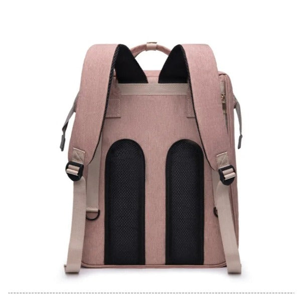 Sac à Dos à Langer Avec Matelas Rose
